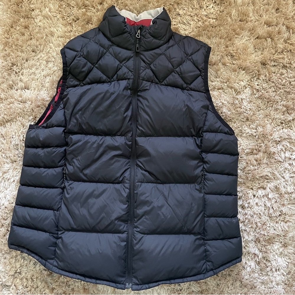 ORVIS Women’s Trout Bum Black Down Puffer Full Zip Lined Vest Size L